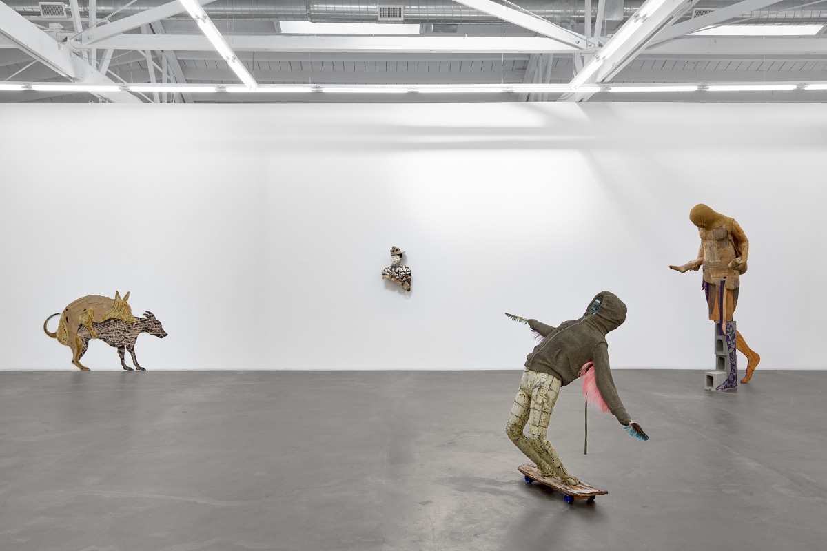 Installation view of&nbsp;HECTOR DIONICIO MENDOZA: Buscando Futuro / Searching for a Future, on view from January 13 to February 17, 2024