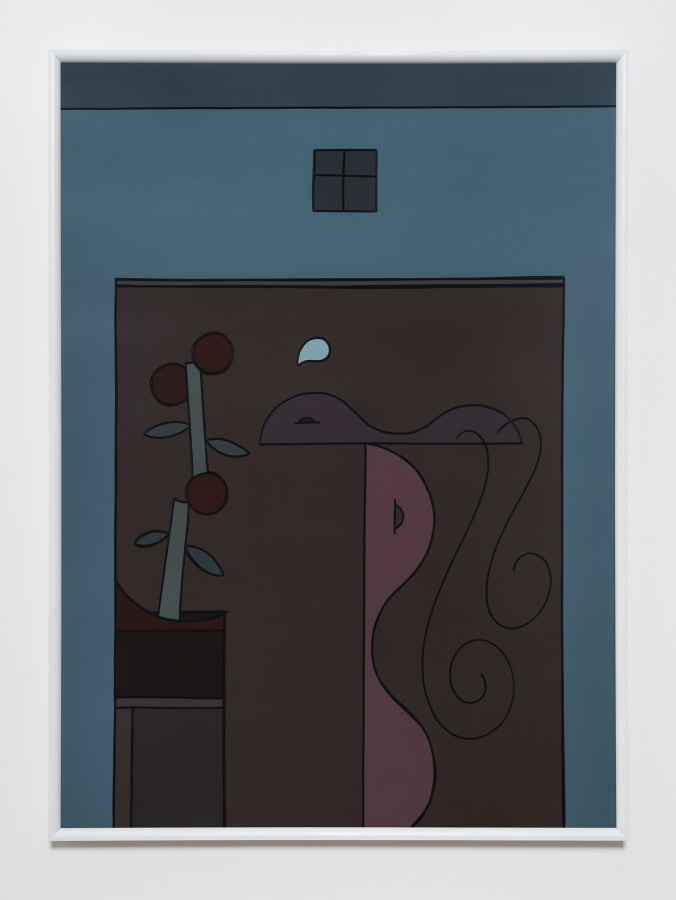 Sean Gannon,Couch Horsey, Lost in Time, Part 2 April 5, 2017 Duralac Acrylic on MDF 49x36in