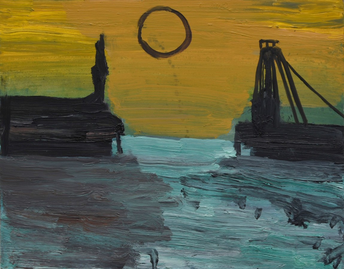 Roya Farassat, From Here To Anywhere, 2020, Oil on gessobord, 11 x 14 in.