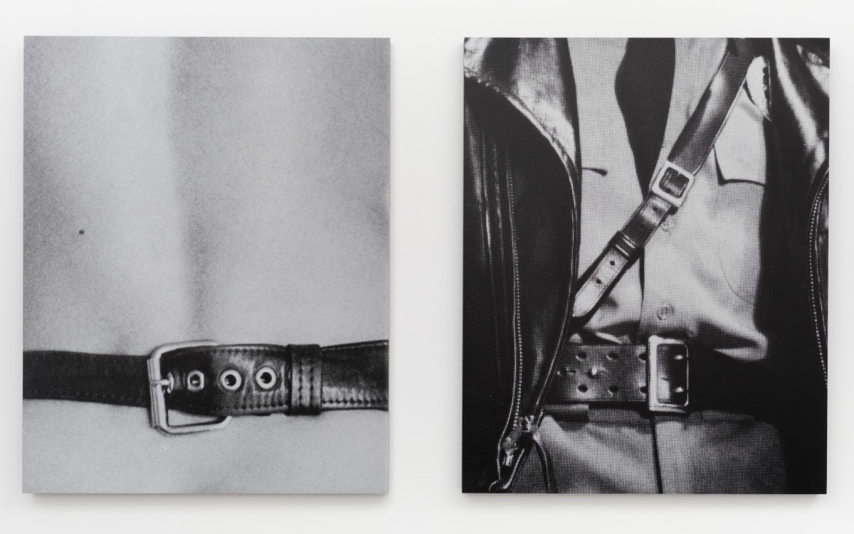 Pacifico Silano, The Leathermen, 2022, UV laminated archival pigment print mounted on Museum Box, 50 x 80 in., 50 x 40 in. Each panel