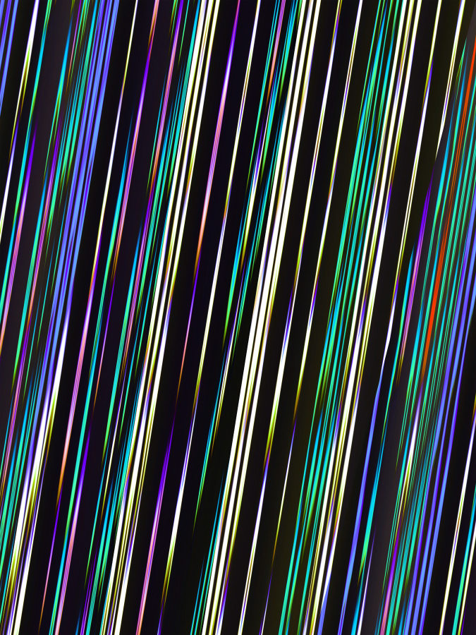 Masood Kamandy Shear Matrix (Green), 2017 Dye-sublimation print on aluminum ​24 x 18 in.