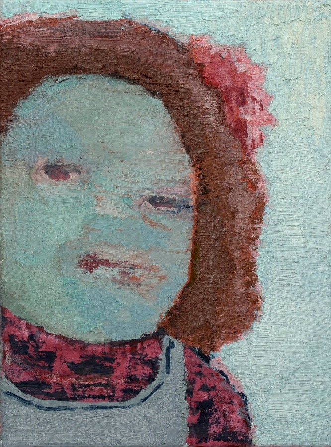 Roya Farassat, Hannah, 2013, Oil on canvas, 12 x 9 in.