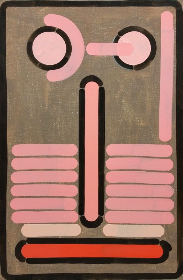 Lily Stockman Baboon, 2014 Oil on Indian linen  ​52 x 32 in.