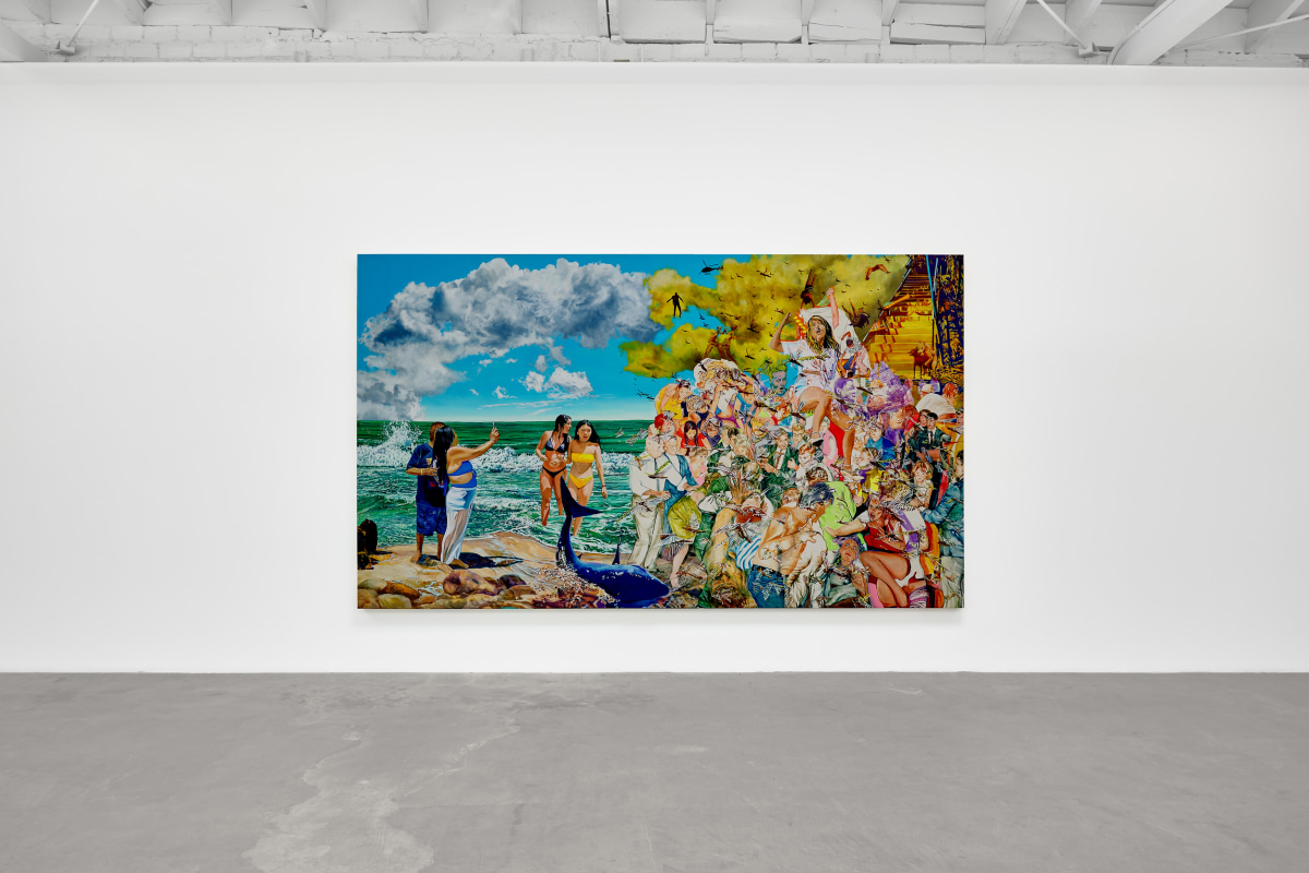 Installation view of JOHN M. VALADEZ: Chaos Anime, on view February April 27 - June 8, 2024