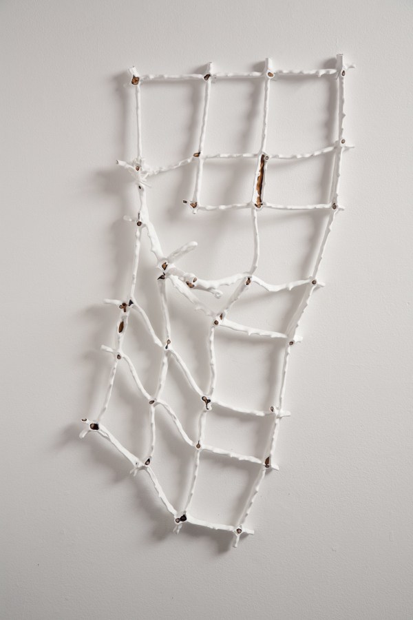 Margie Livingston Holding it Together,2016 Acrylic paint and string ​21.5 x 15 x 5 in.