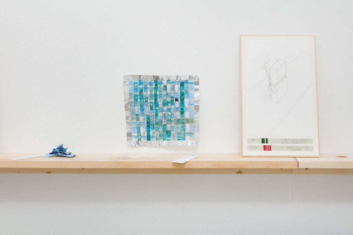 Installation view of Danica Phelps: Many Drops Fill a Bucket