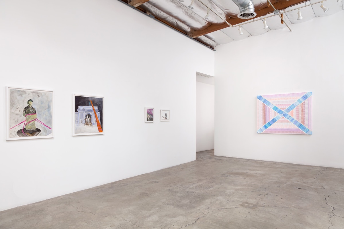 Installation View of&nbsp;Unreachable Spring: Kambui Olujimi (L) and June Edmonds (R)