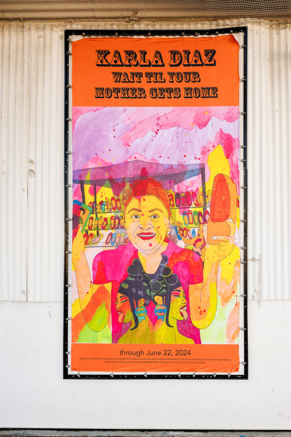 Installation view of&nbsp;Karla Diaz: Wait &lsquo;til Your Mother Gets Home, on view from&nbsp;February 17 - June 22, 2024