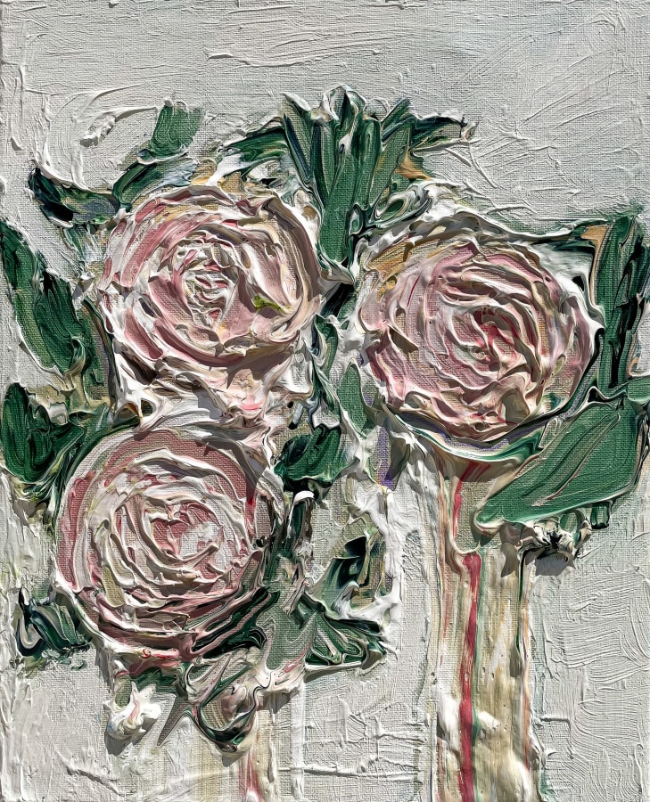 Aaron Maier-Carretero three blooms on white, 2023