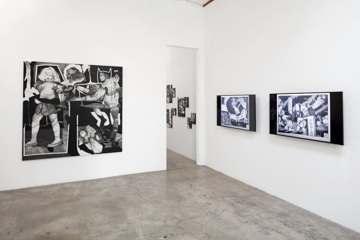 Installation View of Hugo Crosthwaite:&nbsp;TIJUAS! (Death March, Tijuana Bibles, and Other Legends)