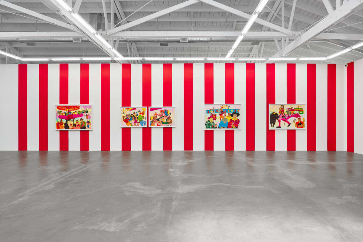 Installation view of KARLA DIAZ: Mujer Valiente y Los Diablitos (Brave Woman and The Little Devils), April 27 - May 8, 2024