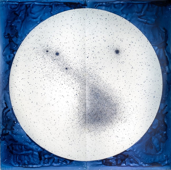 Lia Halloran The Magellanic Cloud, after Henrietta Swan Leavitt, 2016  Ink on Drafting film 76 x 76 inches