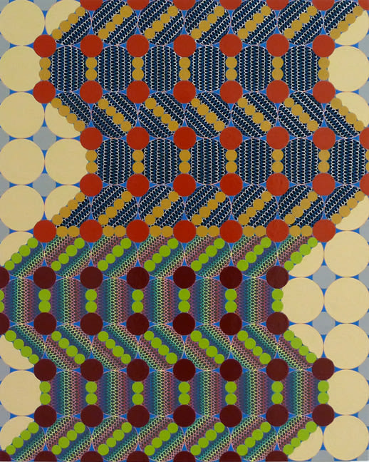 Geoffrey Todd Smith Evening Goon, 2013 Enamel, gouache, acrylic and ink on panel 20 x 16 in.