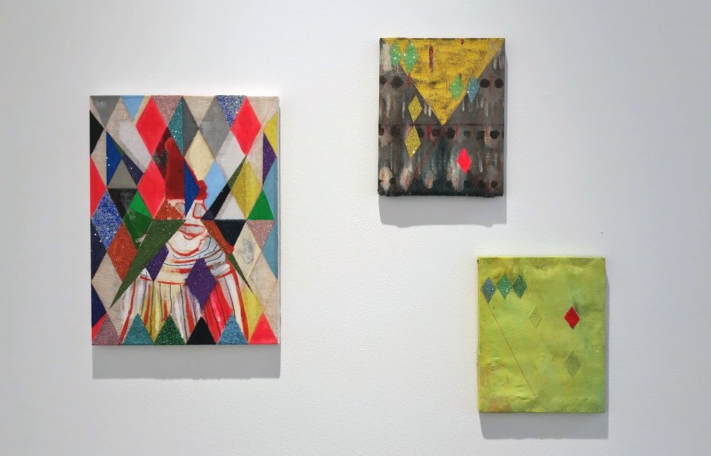 Installation View of Matt Carter: hellequinharlequinclown