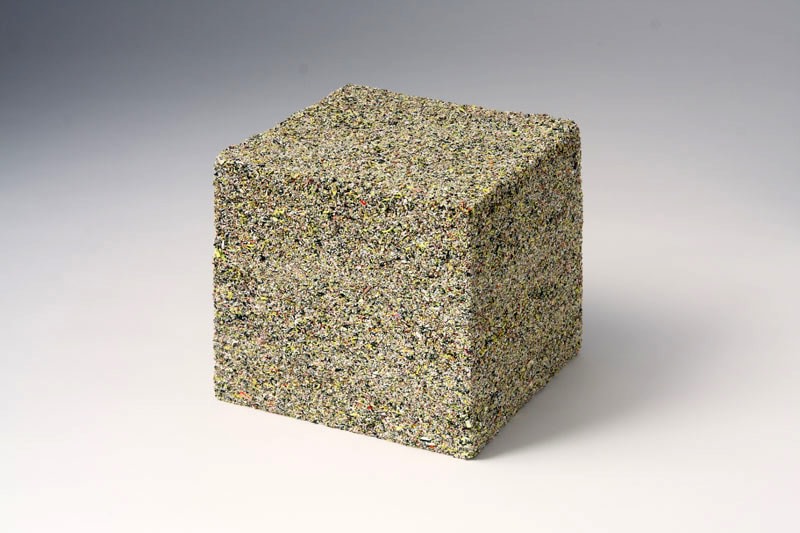 Margie Livingston Paint Sawdust Block, 2010  Acrylic 6.125 x 6 x 5.75 in.