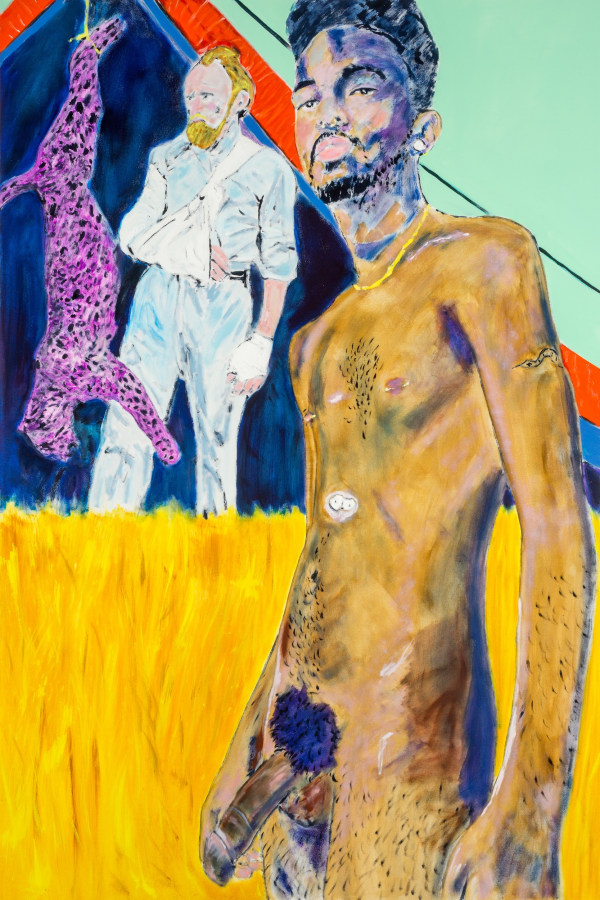 John Brooks, The Grabbing Hands Grab All They Can, 2022, Oil on canvas, 60 x 40 in.