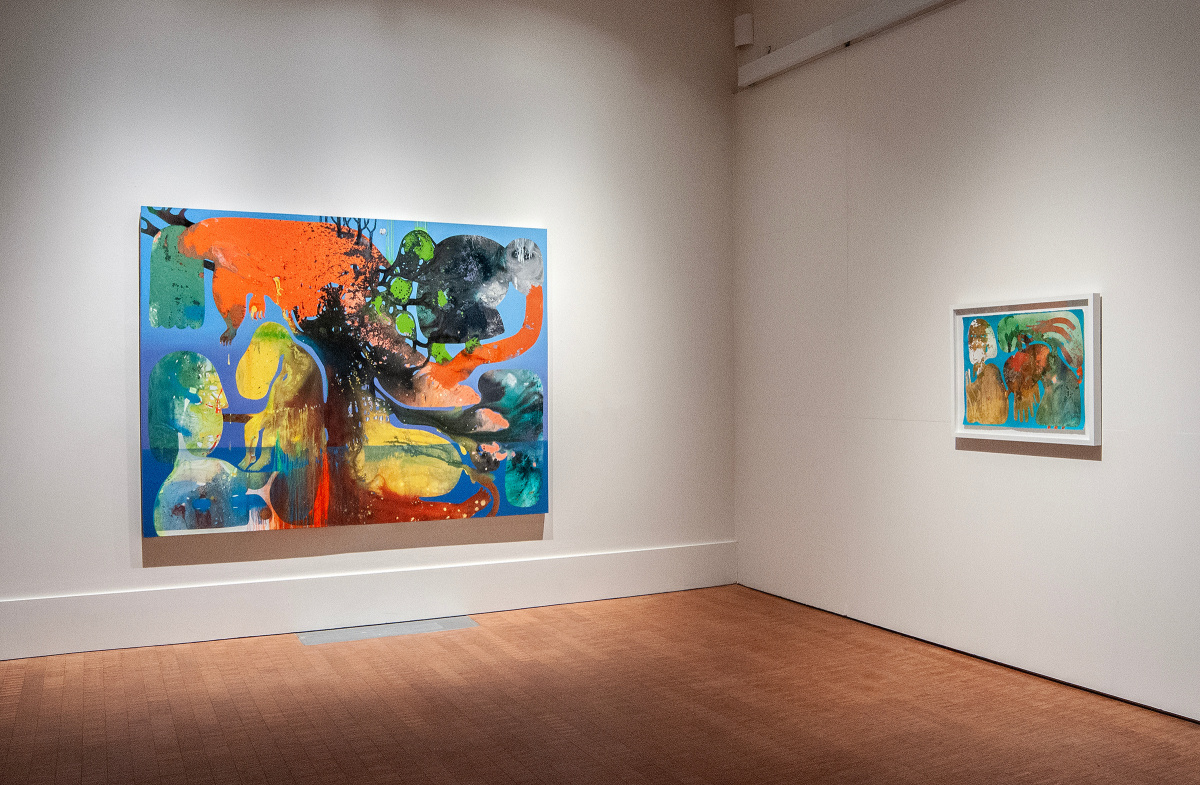 Instillation view of Selections from the Permanent Collection exhibition,&nbsp;Grinnell College Museum of Art, Decebmber 15, 2022 through April 8, 2023