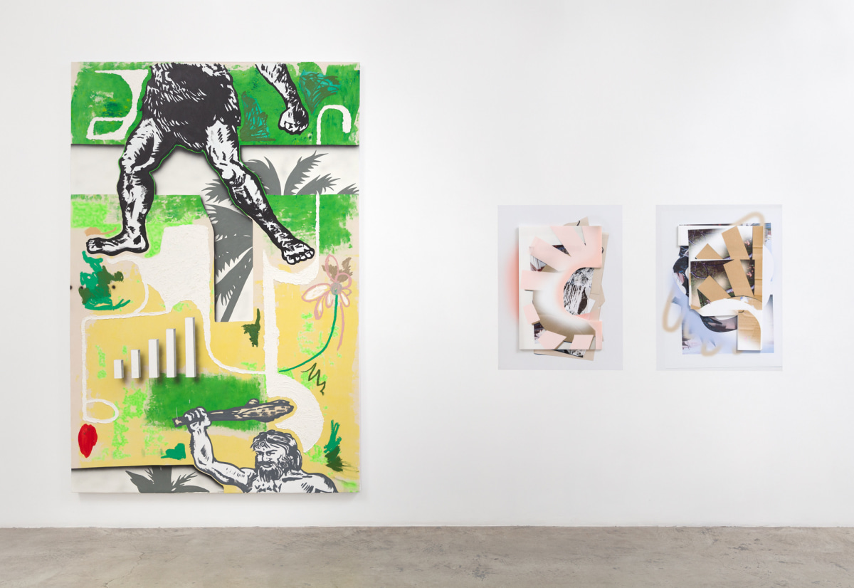 Installation view:&nbsp;&nbsp;Josh Reames (L), Kate Bonner (R)