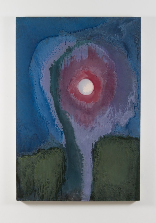 Nancy Evans, Apple Moon, 2016, Acrylic on canvas, 68 x 46 in