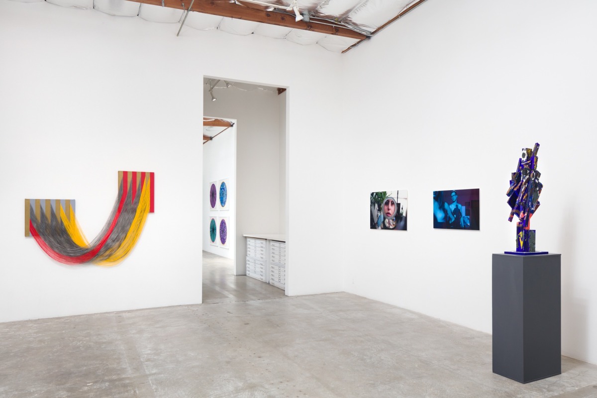 Installation view:&nbsp;&nbsp;Liz Collins (L), Zachary Drucker and Rhys Ernst (C), Erik Olson (R)