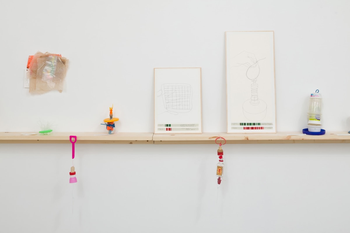 Installation view of Danica Phelps: Many Drops Fill a Bucket