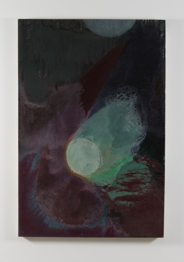 Nancy Evans, Moon Splash, 2016, Acrylic on canvas, 68 x 46 in