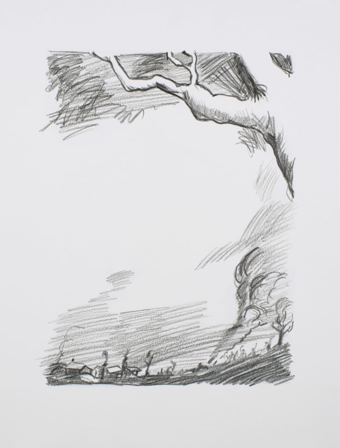 Ken Gonzales-Day, Untitled (After Edmund Duffy, Maryland, My Maryland!, 1935), 2021, Archival ink and pencil on Arches BFK Rives, 15 x 11 in.