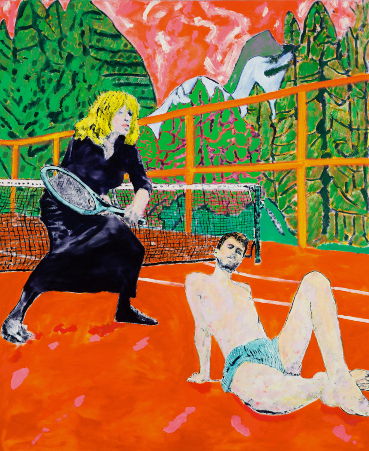 John Brooks Thinking About Danger, 2021 Oil on canvas 56 x 46 in.