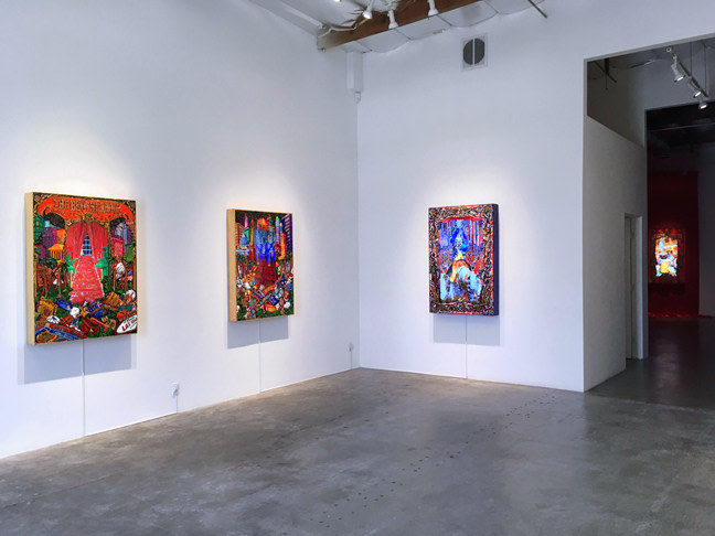 Installation View of Federico Solmi: The Brotherhood