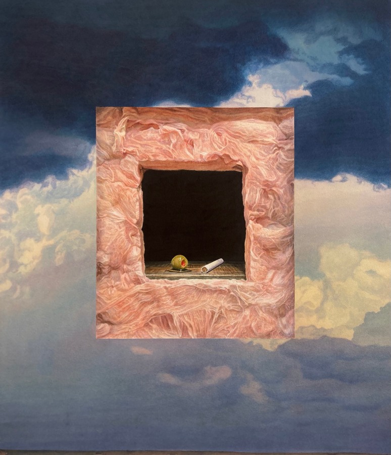 Tristram Lansdowne, Evener, 2022, Watercolor on paper 26.5 x 23.25 in.