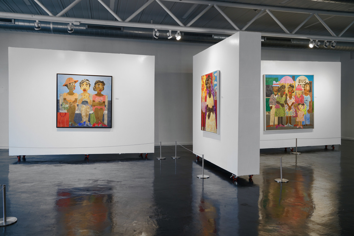 Installation view of&nbsp;Evita Tezeno: Out of Many, Houston Museum of African American Culture on view from April 28 - June 17, 2023