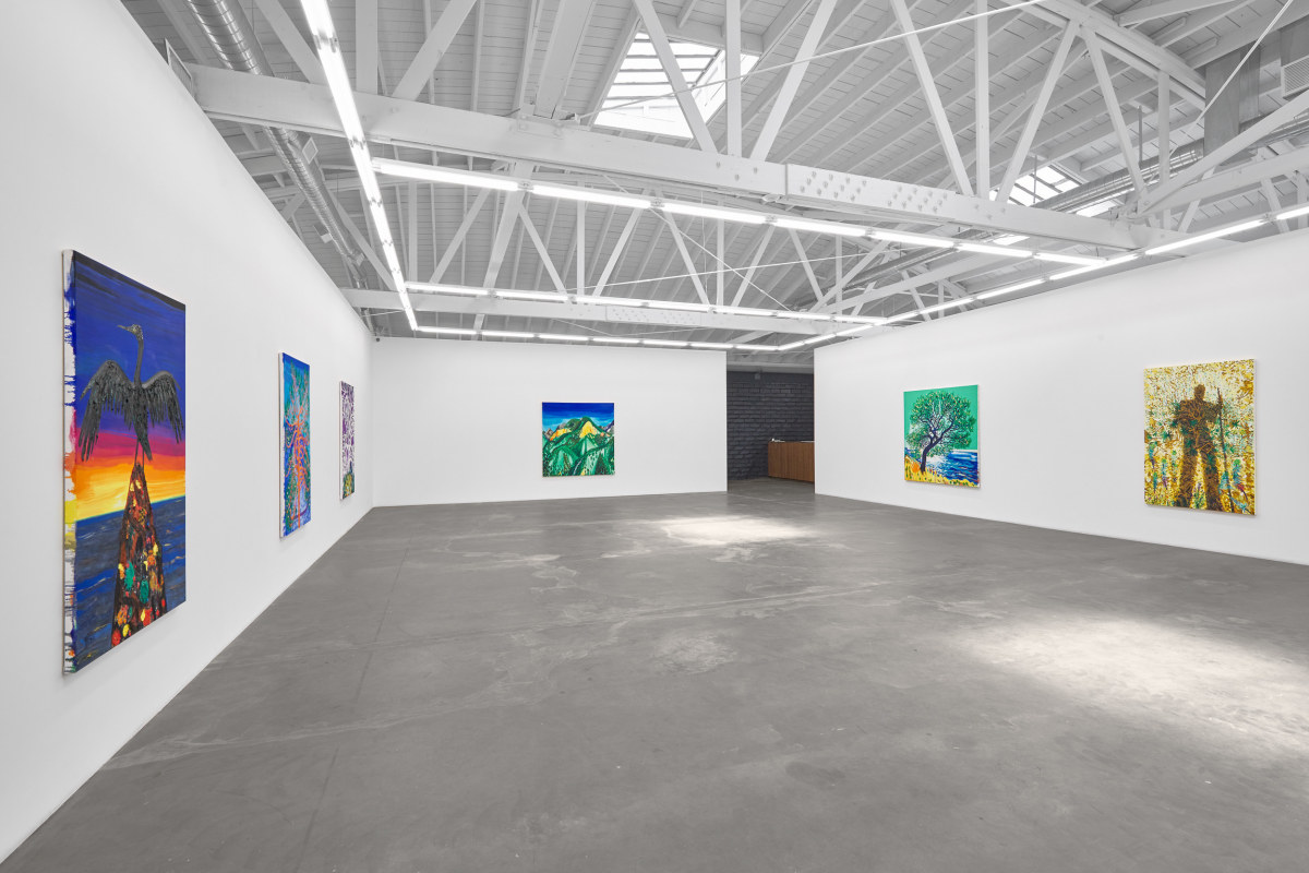 Installation view of ERIK OLSON: The Mountain and the Sea, on view June 17 - August 5, 2023