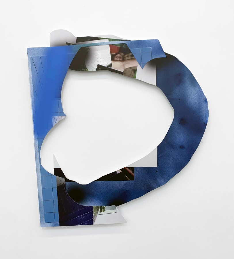 Kate Bonner, A glimpse of something, 2022, UV ink on aluminum, 36 x 32 in.