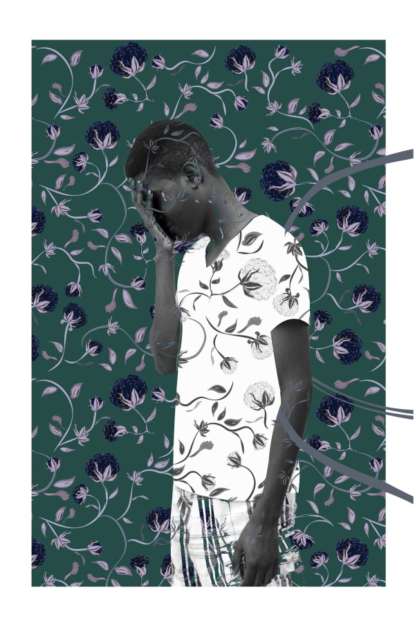 Carla Jay Harris, Desert Cotton Series, Derrell, 2017, Archival pigment print 36 x 24 in.