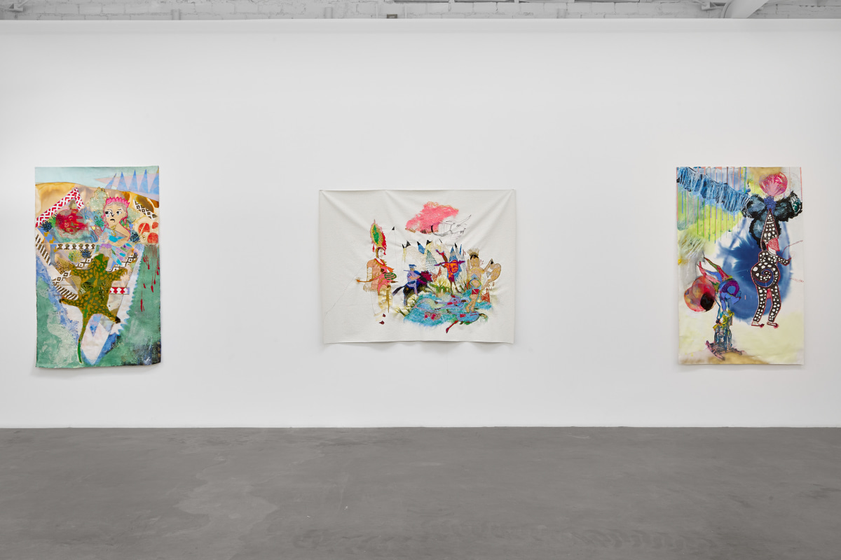 Installation view of GRISELDA ROSAS: Donde pas&oacute; antes (Where it happened before), on view from January 13 to February 17, 2024