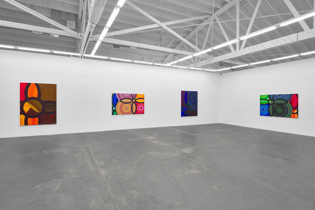 Installation view of JUNE EDMONDS: Meditations on African Resilience, on view February 24 - April 13, 2024