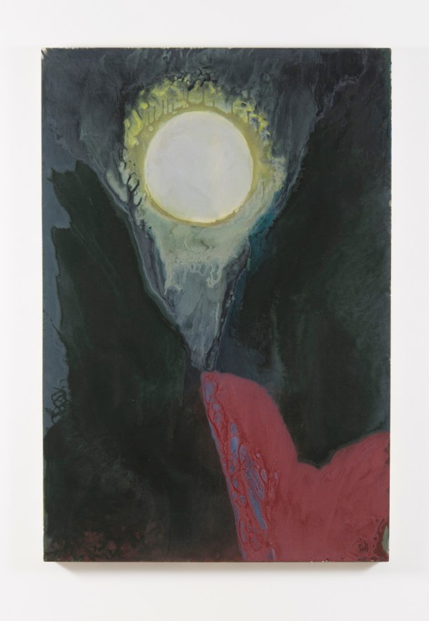 Nancy Evans, Harvest Moon, 2016, Acrylic on canvas, 68 x 46 in