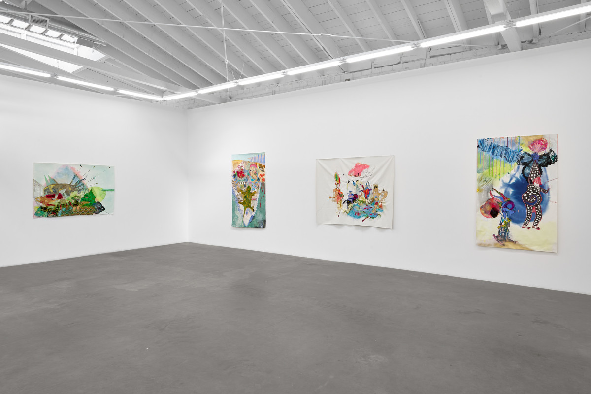 Installation view of GRISELDA ROSAS: Donde pas&oacute; antes (Where it happened before), on view from January 13 to February 17, 2024
