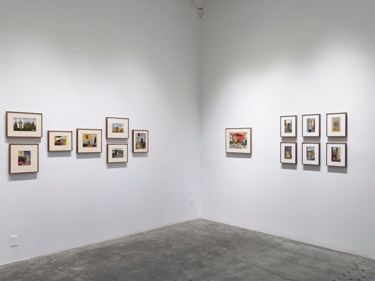 Installation view of Something Else: The Collages of Nathan Gluck