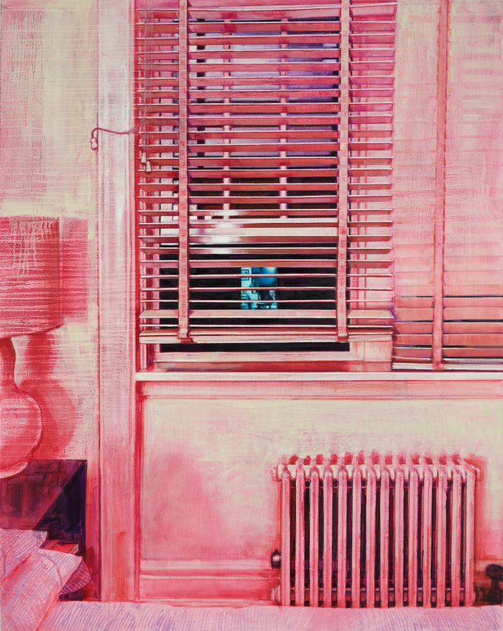 Laura Karetzky, Pink Room, 2021, Oil on panel, 60 x 48 in.