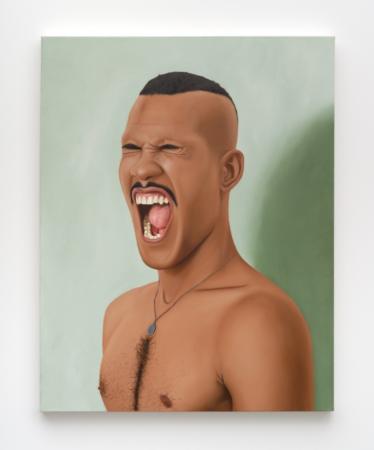 Gabriel Sanchez, La protesta, 2021, Oil on canvas, 46 x 36 in.