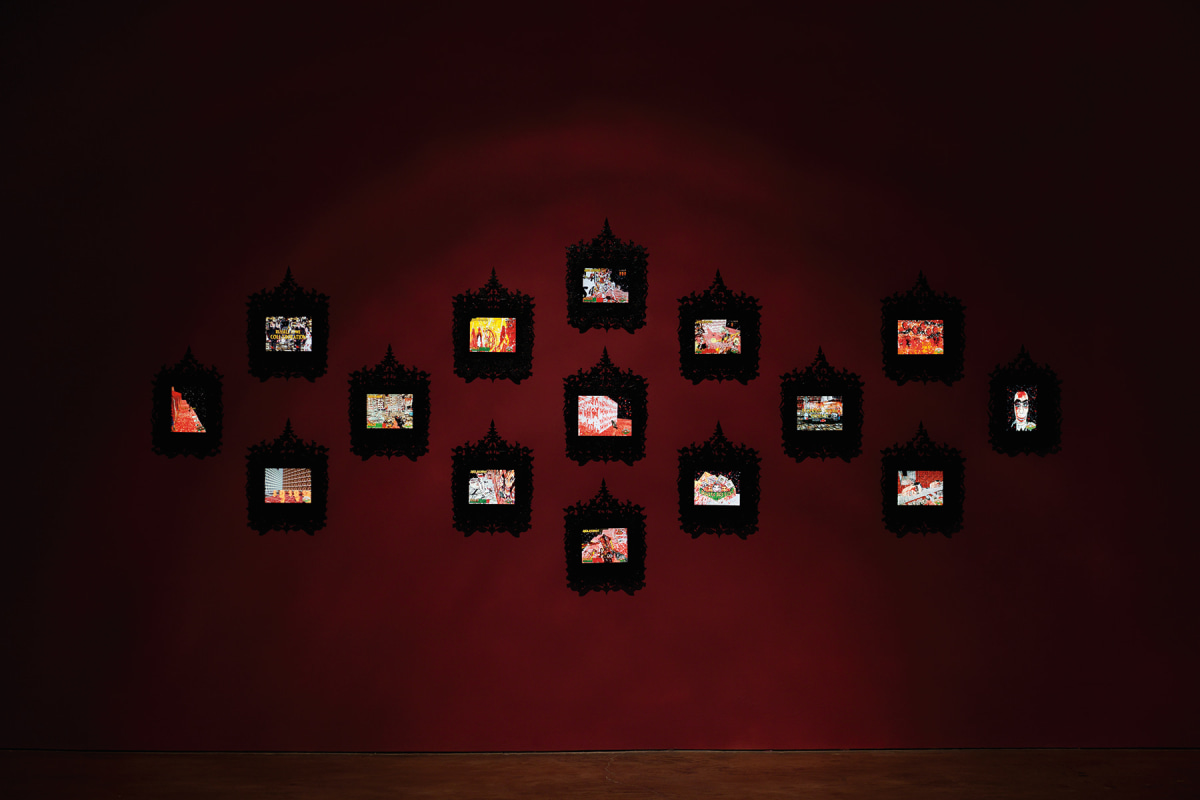 Installation View of Douche Bag City as part of The Dissolve