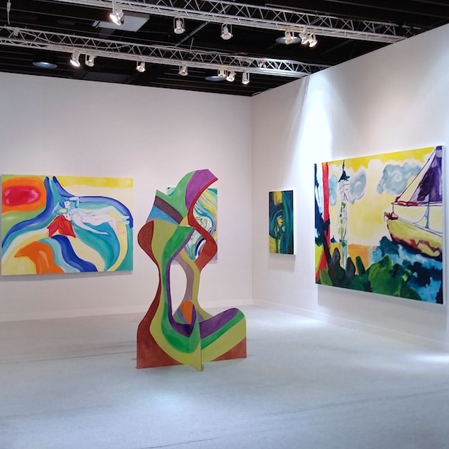 Installation View of Luis De Jesus Los Angeles at VOLTA New York 2016 featuring Edie Beaucage.