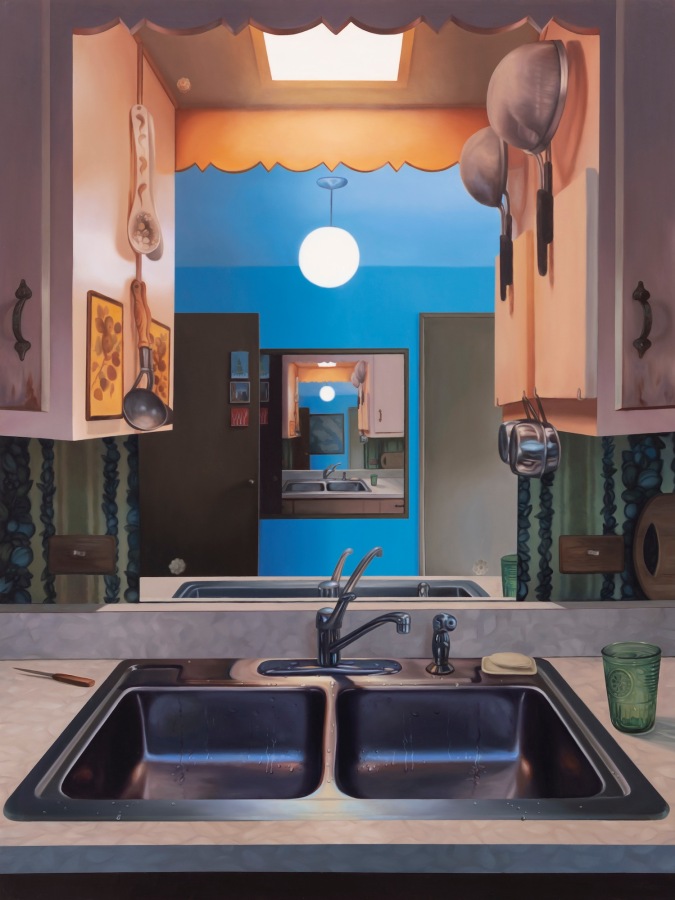 Laura Krifka, Everything But, 2022, Oil on panel, 40 x 30 in.