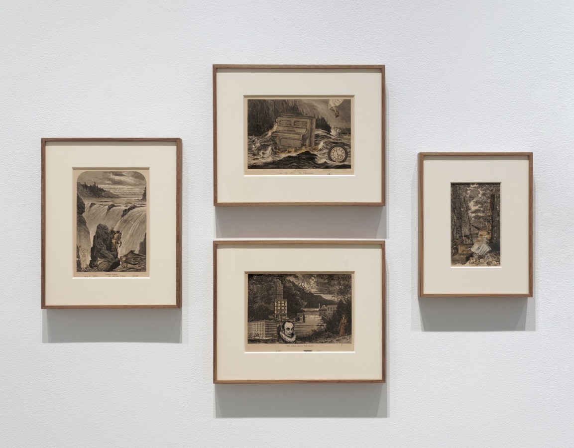 Installation view of Something Else: The Collages of Nathan Gluck