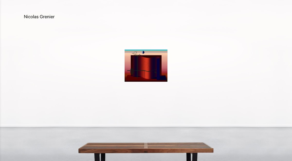 Installation view of Nicolas Grenier in Booth A8 at UNTITLED, ART Miami Beach Online Viewing Room