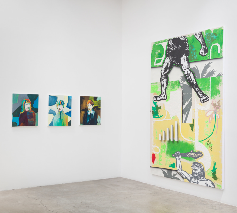 Installation view:&nbsp;&nbsp;Edith Beaucage (L), Josh Reames (R)