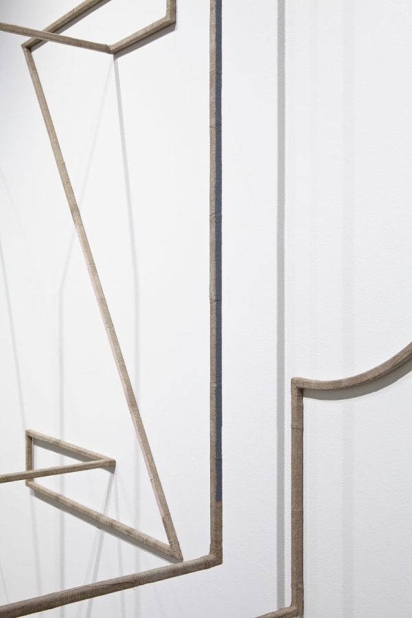 Installation View of Molly Larkey: THE NOT YET (or The Dictionary of Insubordinate Geometry)