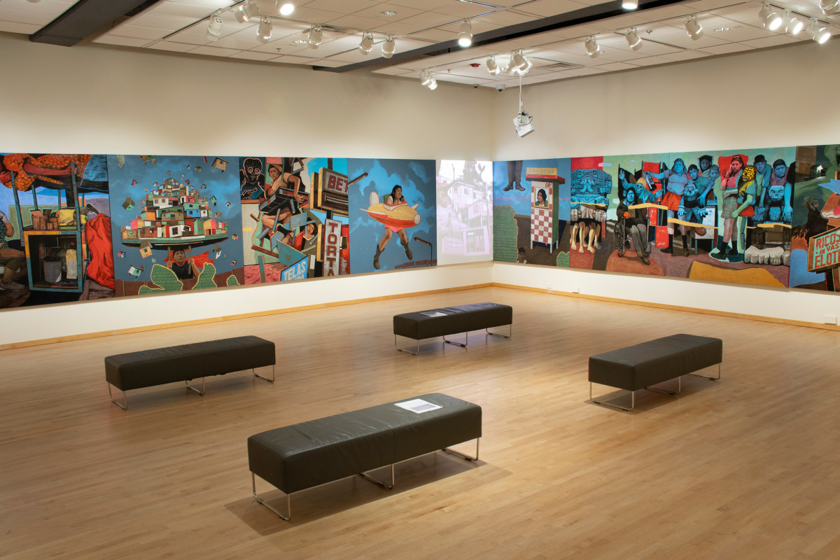 Installation view of Hugo Crosthwaite: Tijuacolor, Staniar Gallery, Washington &amp;amp; Lee University