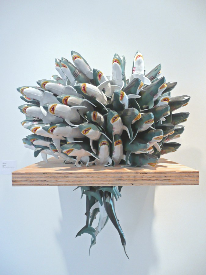 Installation View of COCKED! The Possessed Male: Object of Desire